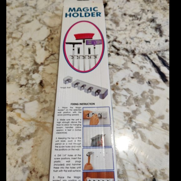 Magic Holder 5 Position Broom Mop Holder - Picture 3 of 3